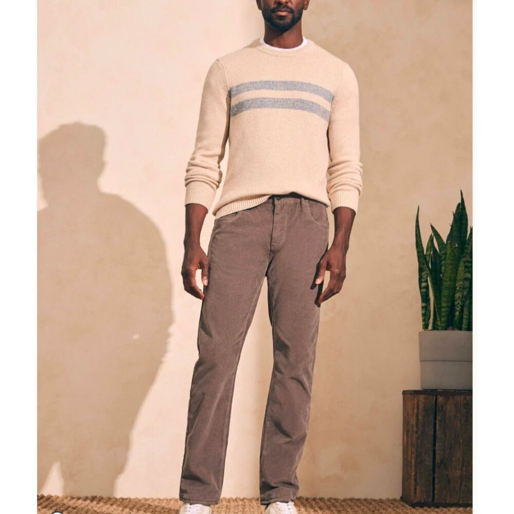 Faherty 5-Pocket Stretch Corduroy‎ Mens Pants NWT - MSRP $168